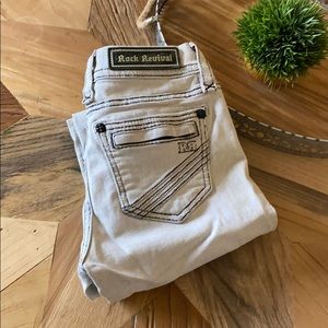 EUC Rock Revival skinnys size 28